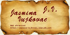 Jasmina Vujkovac vizit kartica